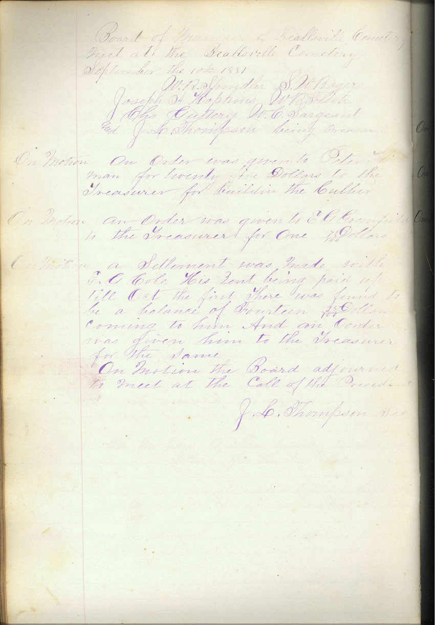 minute book